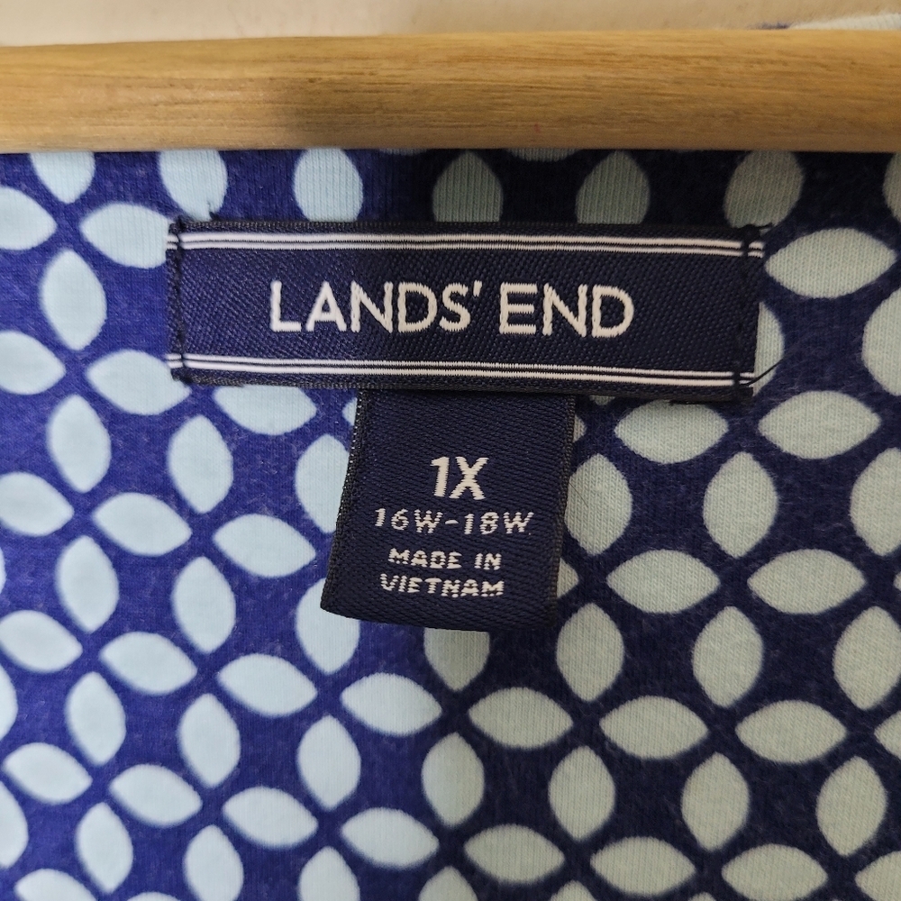 Lands End Sleeveless Maxi Dress Jersey Knit  Stretch Size 1X - Picture 6 of 6